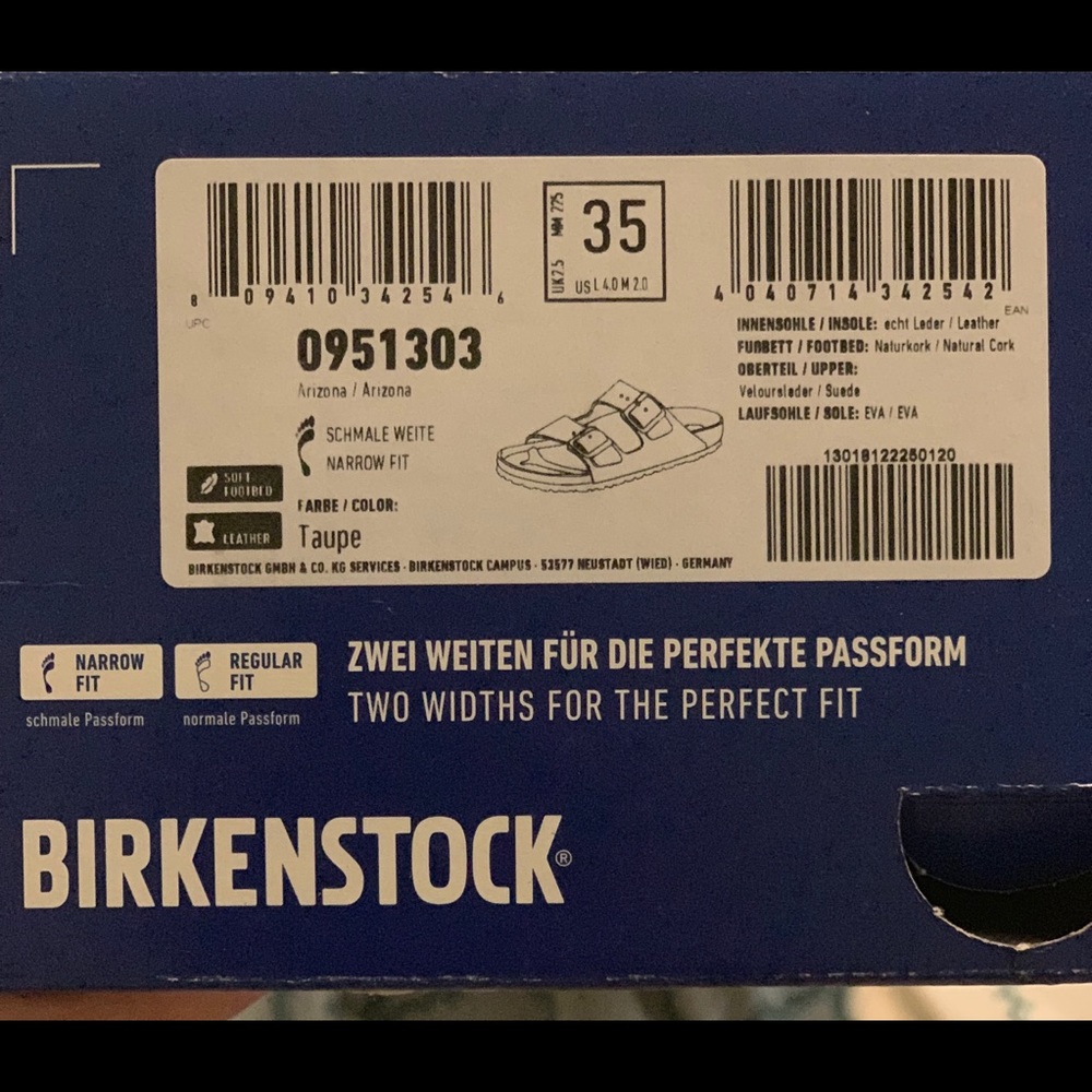 Birkenstocks Size 35. GUC